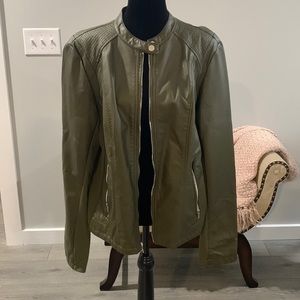 NWOT Express faux leather jacket size XL